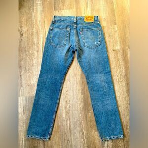 Levi’s 502 Denim Jeans men’s Jeans Straight Leg Distressed Ripped Blue Size 30